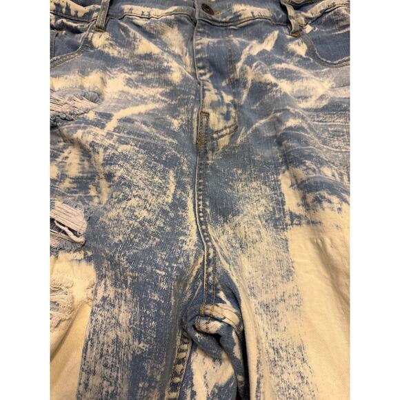 AHP Mens Urban Streetwear-Inspired Jean Shorts 50X15 Distressed - Picture 5 of 8